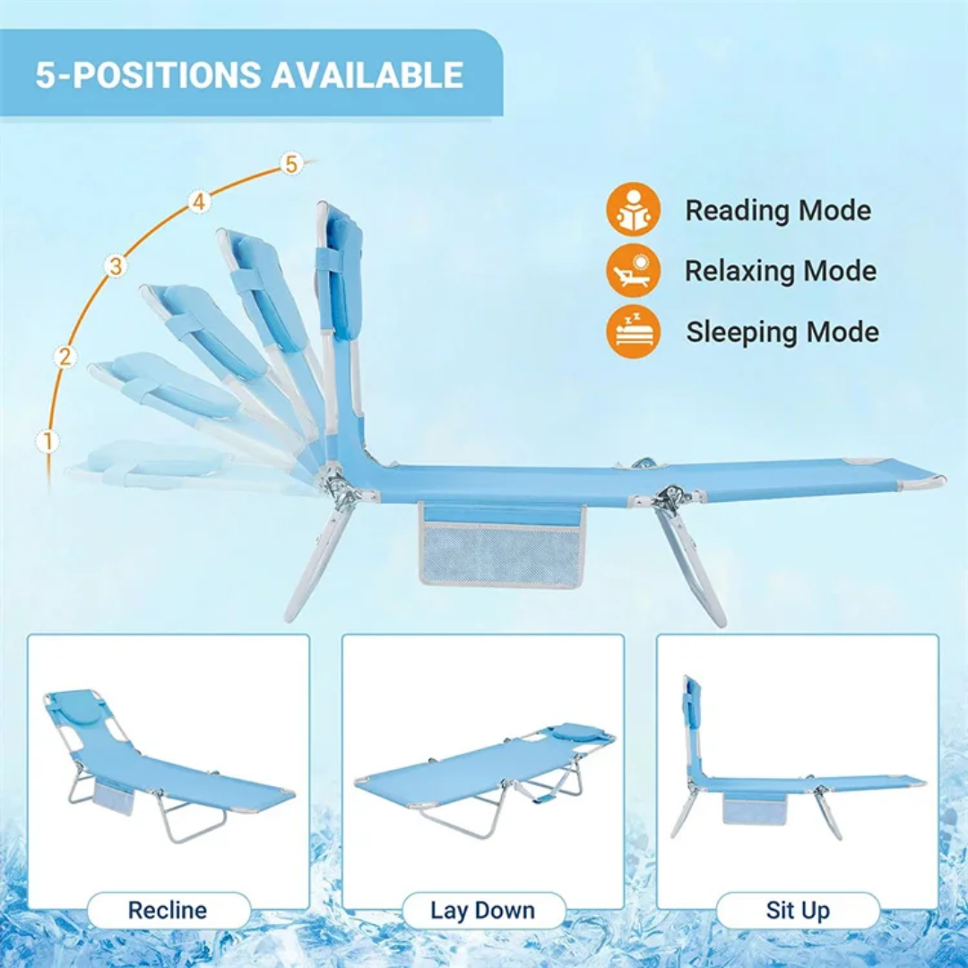 ErgoLounge™ All-in-One Reading & Sunbathing Lounger - Family Nest