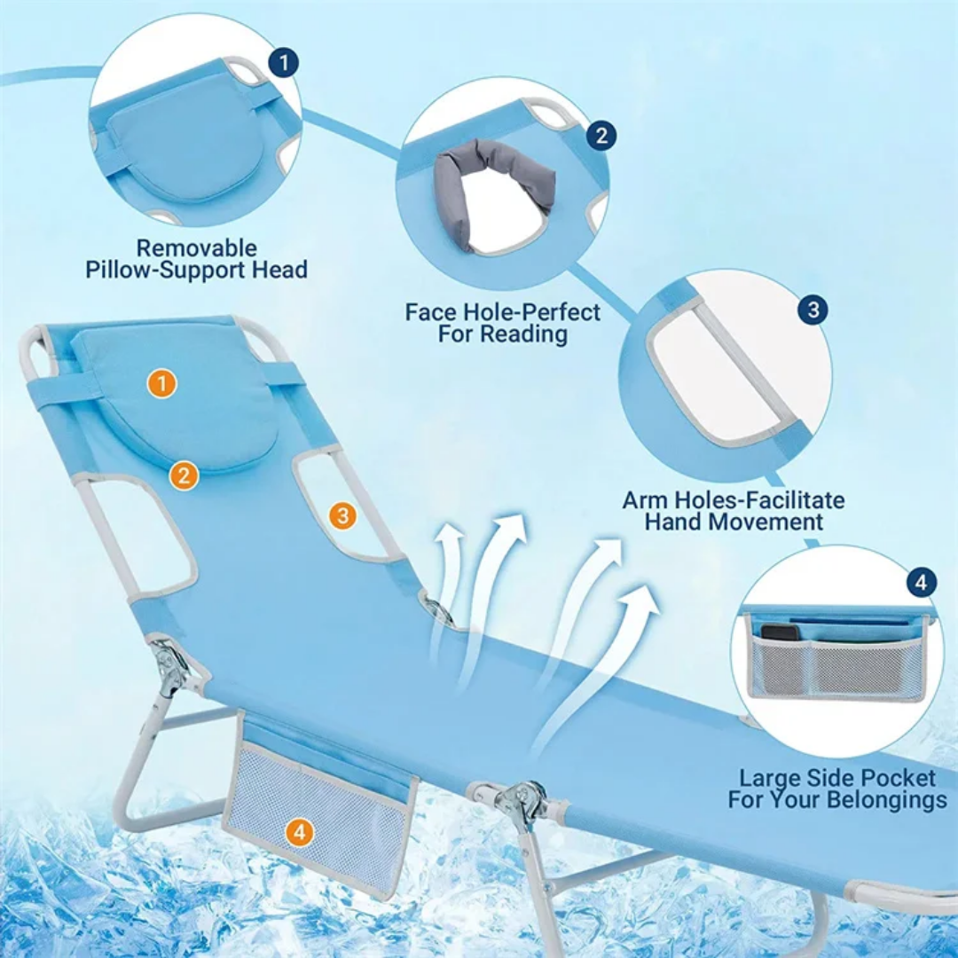 ErgoLounge™ All-in-One Reading & Sunbathing Lounger - Family Nest