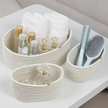 Clear Acrylic Vanity Organizer with Lid | Multi-Compartment Storage for Q-Tips, Cotton Pads & Cosmetics