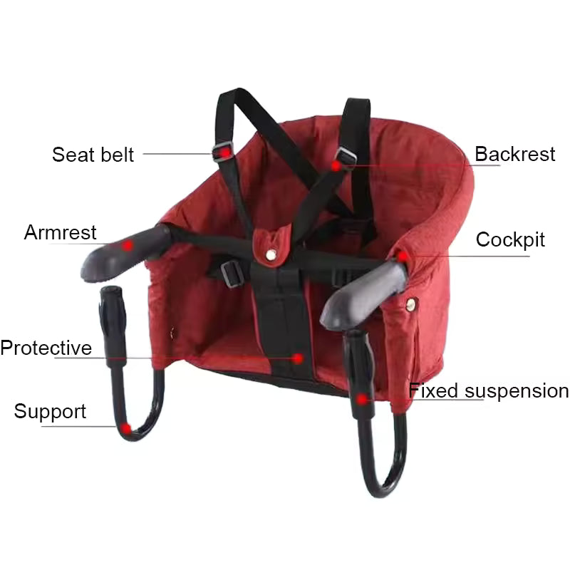 Portable & Foldable Baby Feeding Chair: Travel Highchair Booster Seat - Family Nest