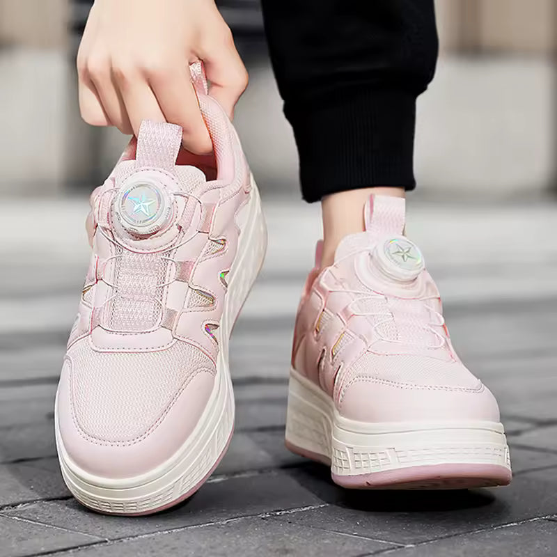 "ORIGINAL "  GlideShift™ | 2-in-1 LED Light-Up Roller Sneakers - Family Nest