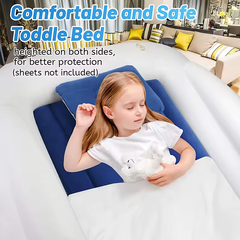 Comfort & Safety: Portable Inflatable Toddler Travel Bed with Quick Inflation - Family Nest