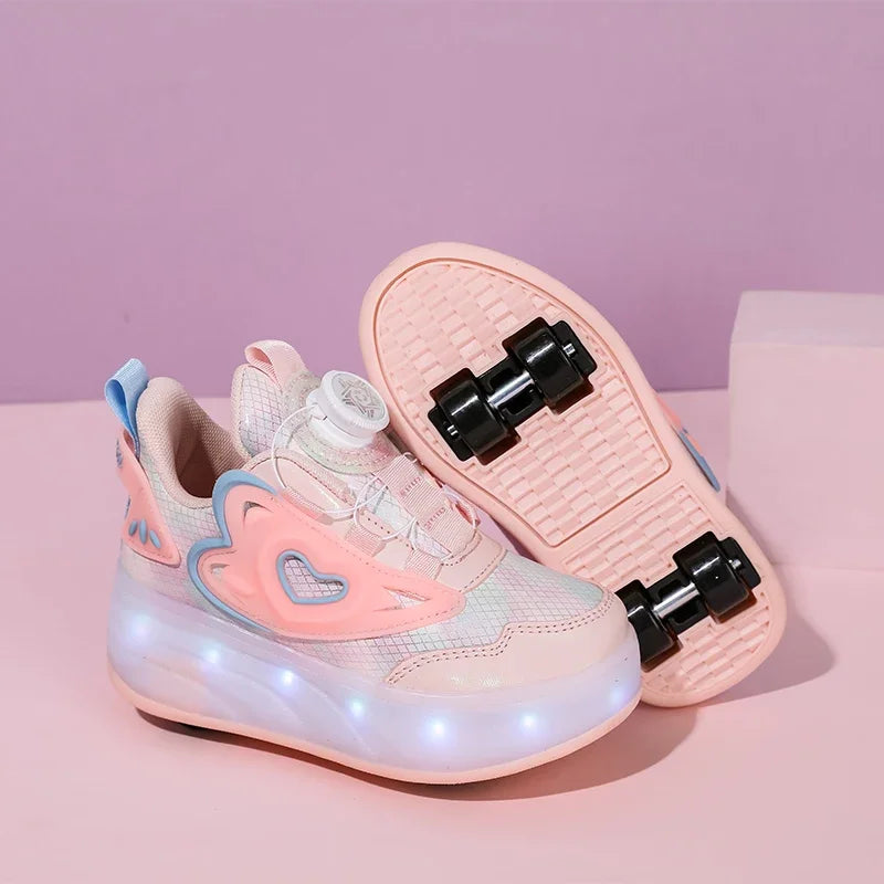 "ORIGINAL "  GlideShift™ | 2-in-1 LED Light-Up Roller Sneakers - Family Nest