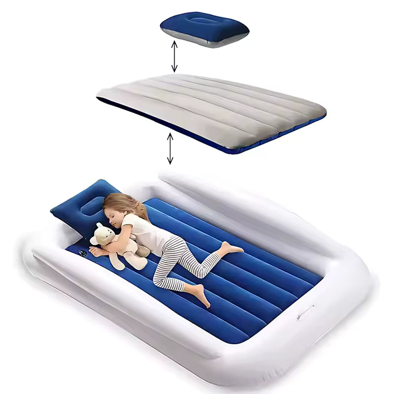 Comfort & Safety: Portable Inflatable Toddler Travel Bed with Quick Inflation - Family Nest