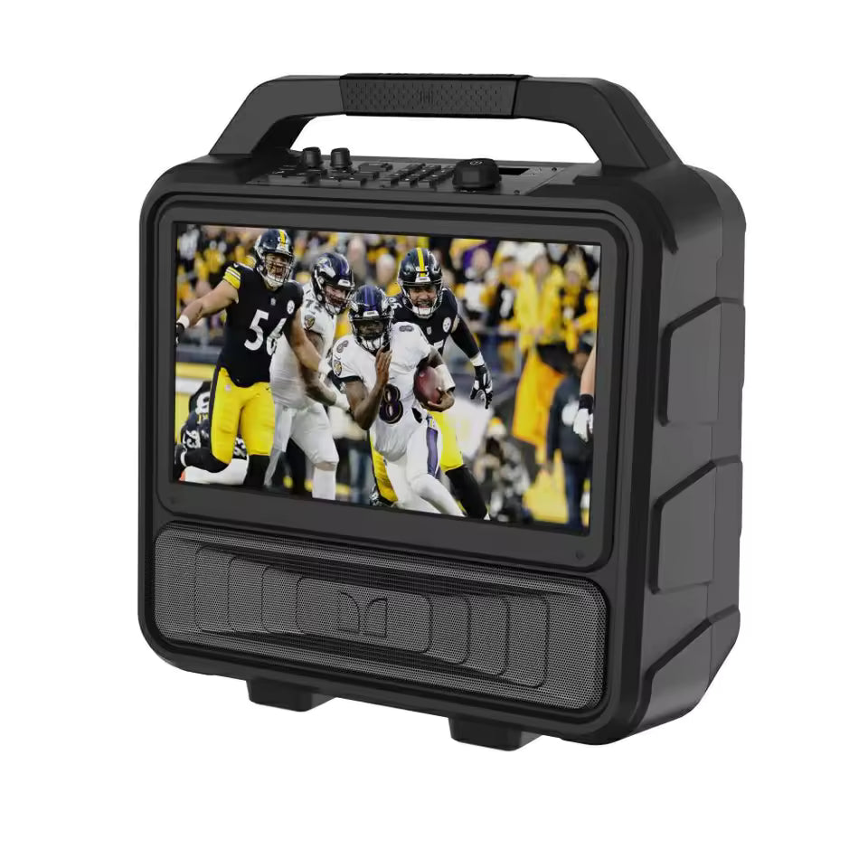 Monster Vision 2: Portable 15.6" HD TV & Bluetooth Speaker | All-in-One Outdoor Entertainment System