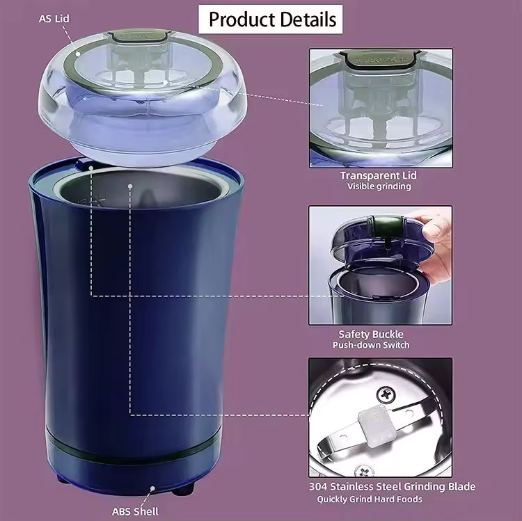 GrindMaster™ Electric Coffee & Spice Grinder - Family Nest