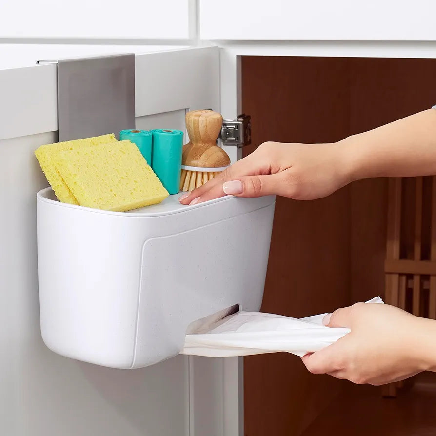DoorDash™ | 2-in-1 Cabinet Bag Dispenser & Caddy