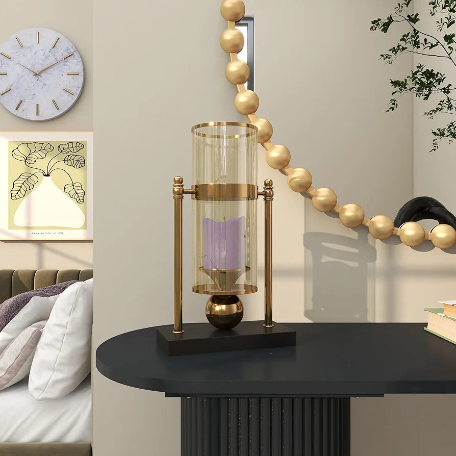 Elysian Gold Hurricane Lamp