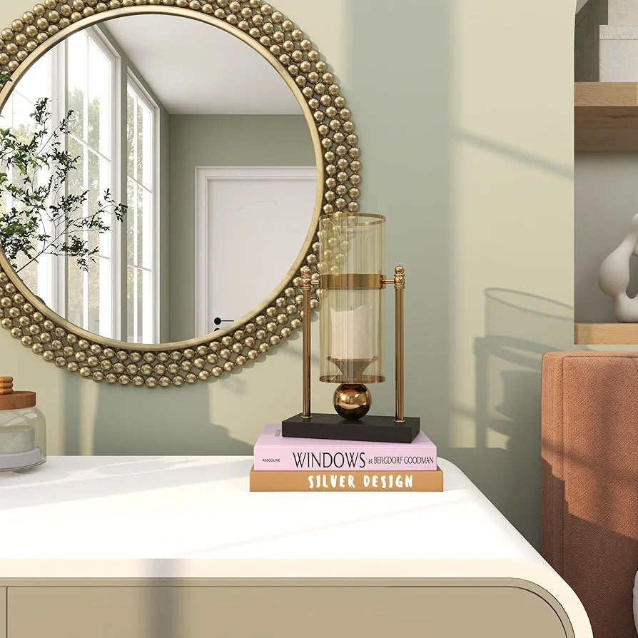 Elysian Gold Hurricane Lamp