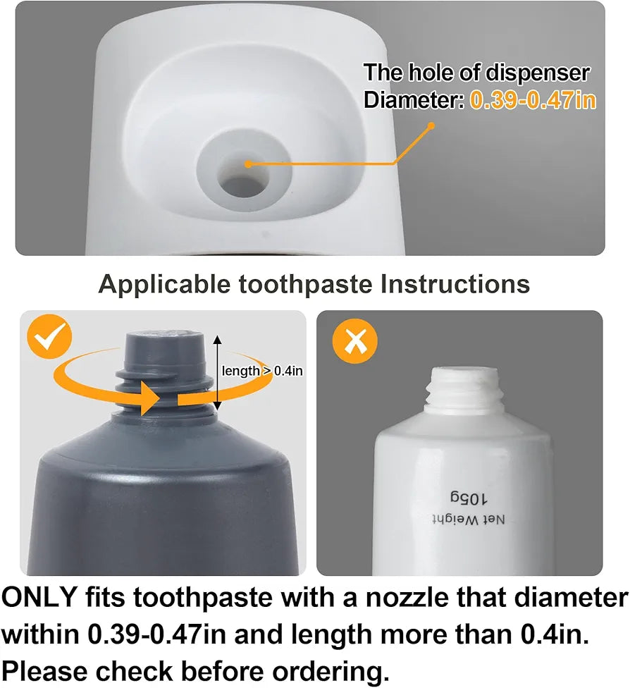 Luxury Automatic Toothpaste Dispenser – Wall Mounted & Touchless Hygiene for the Modern Bathroom
